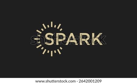Spark modern logo design vector illustration