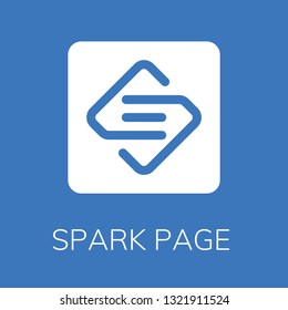  Spark page icon. Editable  Spark page icon for web or mobile.