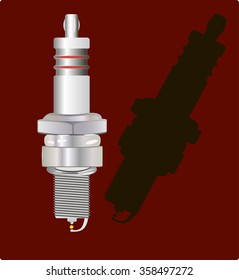 Spark plug . It consists of a metal body, insulator and center conductor. A device for ignition.