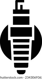 Icono de glifo de chispa - Icono único, vector