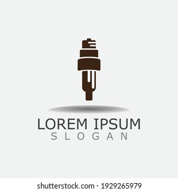 Spark plug icon auto car. The spare part for an internal engine vector