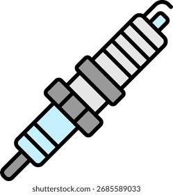Icono de la bujía para la ignición del motor automotriz