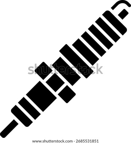 Spark Plug Icon: Automotive Engine Ignition Part