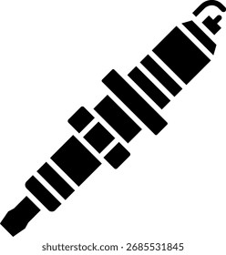 Spark Plug Icon: Engine Ignition Part Symbol