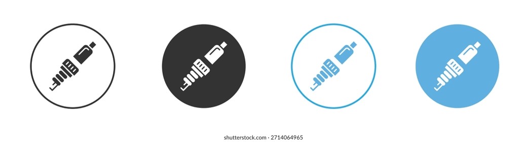 Spark plug icon. Graphic icon design template