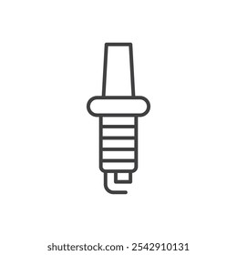 Ícone de vela de ignição. ícone de vetor simples isolado no fundo branco. EPS10