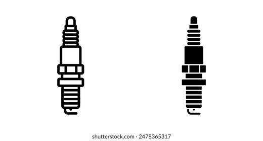Spark plug icon set. for mobile concept and web design. vector illustration