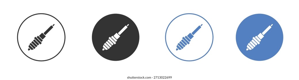 Zündkerzensymbol einfach minimalistisch Vector EPS
