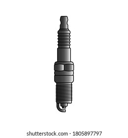 Spark plug icon. spare parts vector. vector illustration