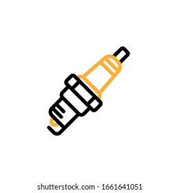 spark plug icon template. Vector illustration  