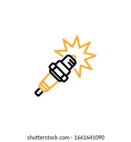 spark plug icon template. Vector illustration  