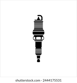 Spark Plug Icon Vector Art Illustration