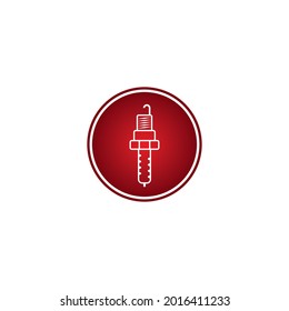 spark plug icon. Vector concept illustration for design.