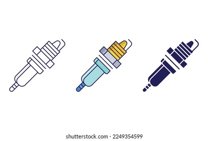 Vektorgrafik-Vektorgrafik von Spark-Plug-Ins