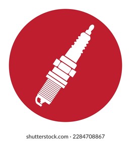 spark plug icon vector illustration symbol design