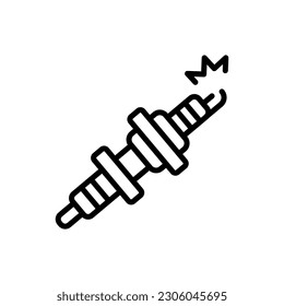 Spark Plug icon in vector. Illustration