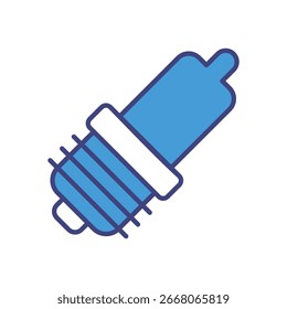 Ilustração de stock do vetor do ícone da vela de ignição