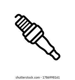 spark plug icon vector symbol template
