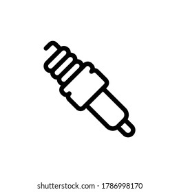 spark plug icon vector symbol template