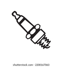 Spark plug linear icon. Vector image
