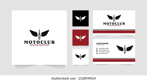 Spark Plug Logo Design Inspiration And Business Card