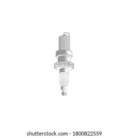spark plug logo illustration design