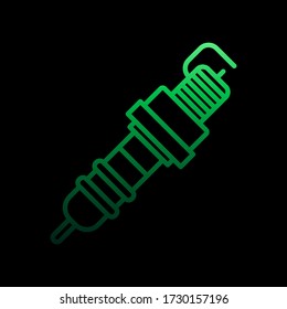 spark plug nolan icon. Simple thin line, outline vector of motor sports icons for ui and ux, website or mobile application