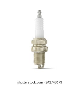 Spark plug realistic vector