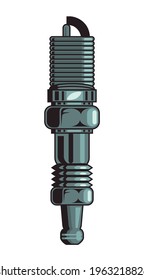 spark plug tool isolated icon