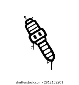 Spark plug urban graffiti