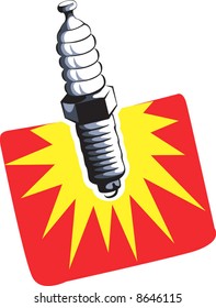 spark plug using for ignition	