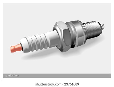 Spark plug vector