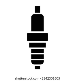 Spark Plug Vector Glyph Icon For Personal And Commercial Use.
