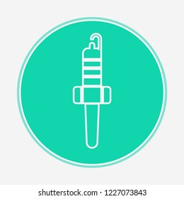 Spark plug vector icon sign symbol