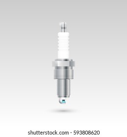 Spark plug. Vector illustration