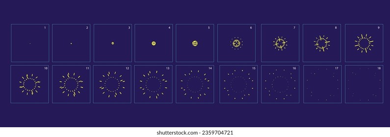 Spark, shine, light, FX, sprite, animation, firework, cartoon, explosion, vector, classic, effect, graphic, sheet, splash, action, adventure, art, asset, background, blast, boom, bright, burn, burst, 