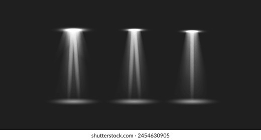 Spark spotlight white, light effect, glowing ray
