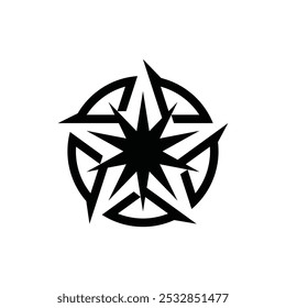 Spark star logo design concept 