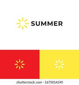 Concepto de diseño de logotipos, puede representar verano, diversión, viajes o vacaciones. Vector para empresas. Eps 10 de moda