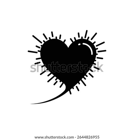 Spark Trail Creating a Heart Path for a Romantic Gesture