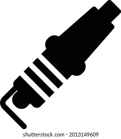 spark with white background. spark is a symbol of artificial intelligence.glyph flat icon.
