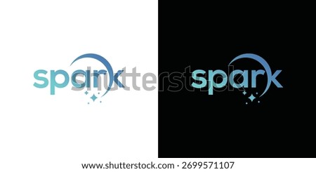 spark wordmark logo design template