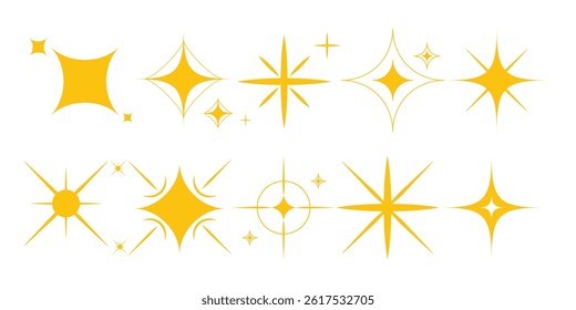 sparkle art decoration vector bundle