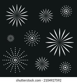 Sparkle background. Salut pattern vector