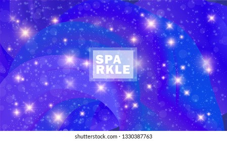 Sparkle blue Background Vector Colorful. Modern layout.
