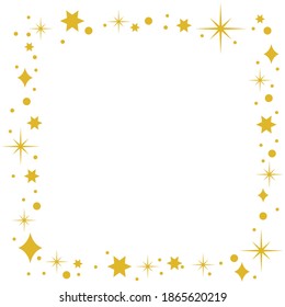 Sparkle Border Frame Stars Vector Stock Vector (Royalty Free ...