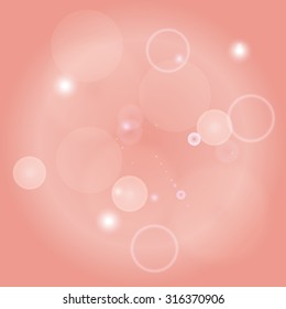 Sparkle circles abstract vector background illustration. Abstract shiny glitters, Pink texture with round elements. Monochrome backdrop.