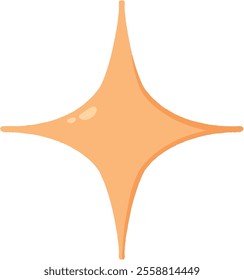 Sparkle flat icon. Vector illustration for design and web.