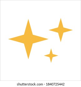 Sparkle Flat Icon Vector Logo Template Illustration