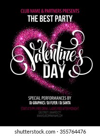 sweet sixteen glitter party invitation flyer stock vector hd glitter concert flyers